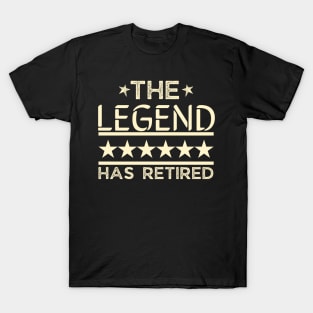 The legend has retired, retirement gift tees T-Shirt